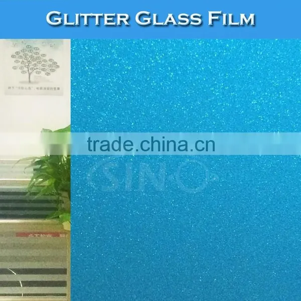 D003 Glitter Colored Glass Film Window Decoration Stickers photo-2