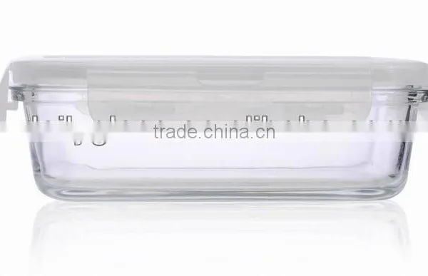 Clear Square Microwave Oven Glass Storage Box photo-5