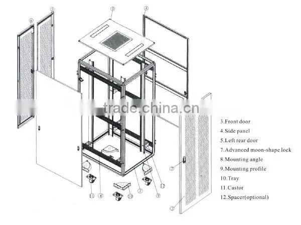 19'' Network Cabinet pc Cabinet photo-5