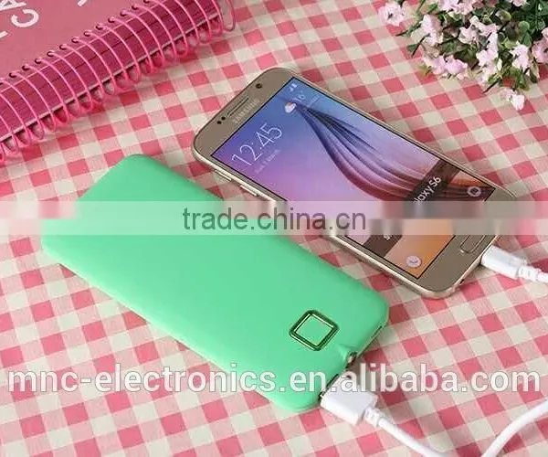Real 10000mAh Ultra Slim Soft Handle Personalize Logo Printing Led Flash Light Power Bank Charger photo-6