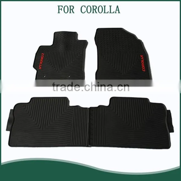 Full Set Position Branded Logo Design Auto Car Floor Mats For TOYOTA COROLLA photo-2