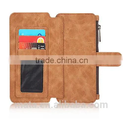 Zipper Wallet Design PU Leather Cover Case For Samsung photo-3