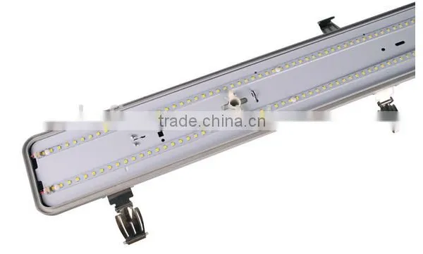 Tri-proof IP65 LED Tube 4 Foot Vapor / Dust Proof Light Fixtures for Industrial Use photo-5