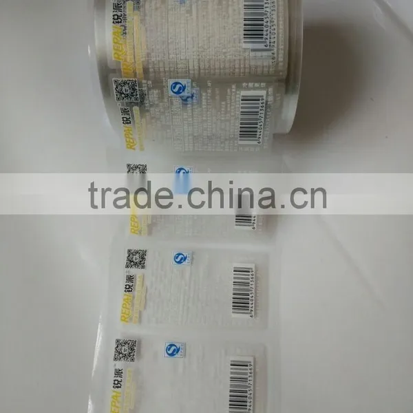 Custom Self Adhesive Transparent PET Printing Label photo-6