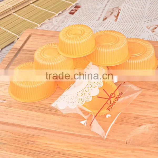 BAKEST New 35C PP Material Golden Round Shape Moon Cake Tray photo-4