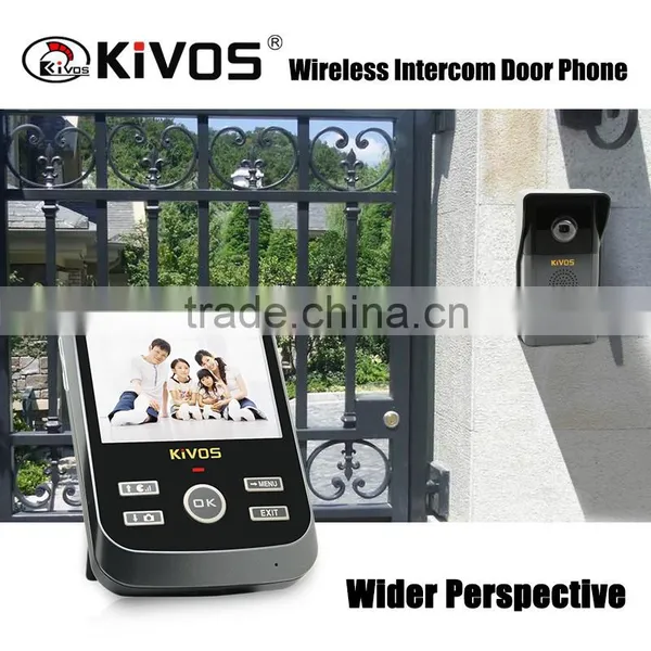 Store up to 120 Photos Kivos KDB303 Wireless Video Door Phone for Apartment