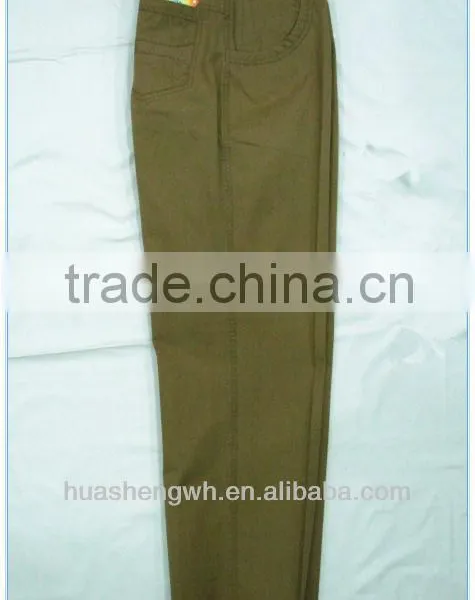 Khaki Man's Fashion Cotton Casual Trousers Pants 2013 Manufacturer photo-2