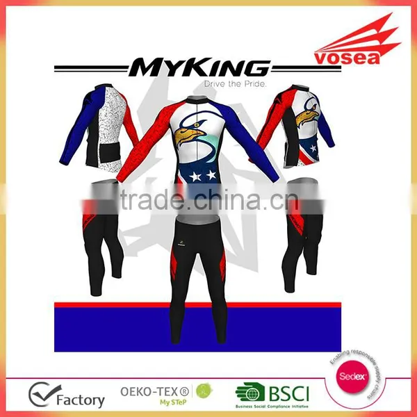 Top Quality With Full Print Long Sleeve Cycling Jersey Manufacture photo-2