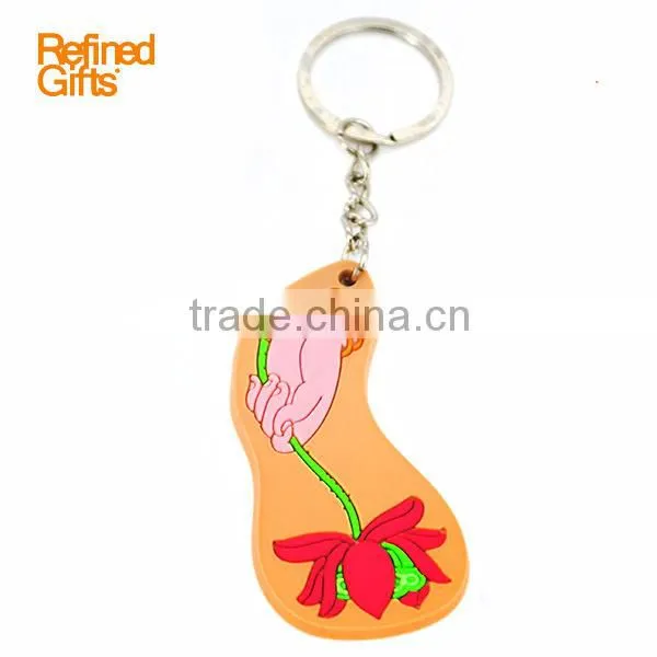 Silicone /soft Rubber/PVC Rubber Keychain/keyring/key Tag photo-3
