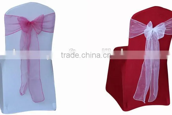 Colorful Organza Spandex Chair Sashes for Wedding Party Hotel Wholesale Supplier's Choice photo-3