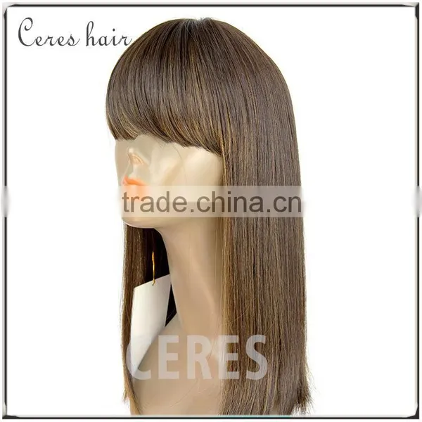 Trade Assurance Lace Wig 100% Virgin Remy Hair Dark Brown Lace Front Wig photo-3