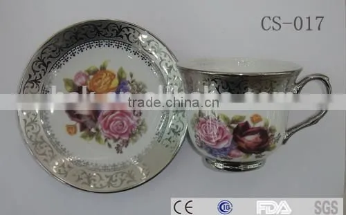 Bulk Tea Tea Coffee Bone China Cup and Saucer Sets photo-6