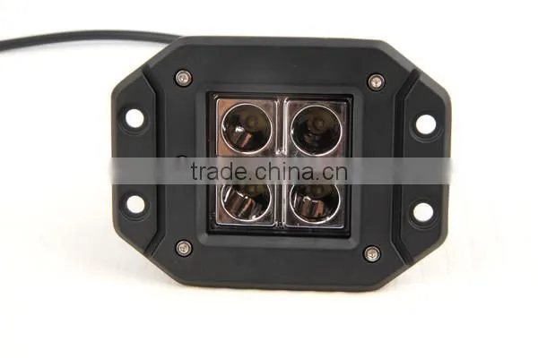 12W 12V Led Work Light With Flush Mount for SUV, Jeep, Offroad High Quality Truck Lights photo-2