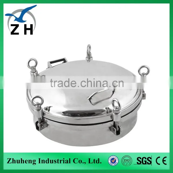 Sanitary Stainless Steel Tank Pressurized Manhole Cover Sealed Manhole Covers