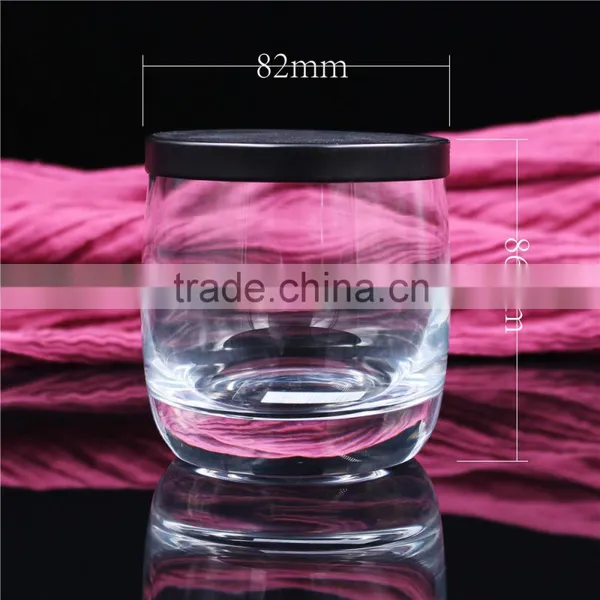 New Products 2016 Logo Printing Scented Candle Glass Jars With Lid