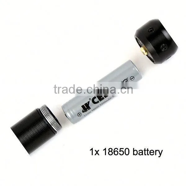 1180 Multi-function Self-defense Rechargeable Baseball Shape 3 w Led Camping Flashlight photo-5