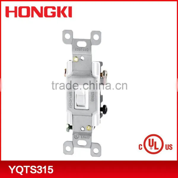 UL 15A Three Way Push in and Side Wired Toggle Switch 120-277V photo-6