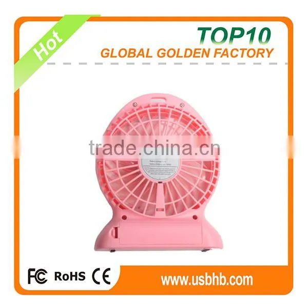 Factory Direct Sales 2016 Lastest Design Desk USB Wind up Fan With Battery photo-2