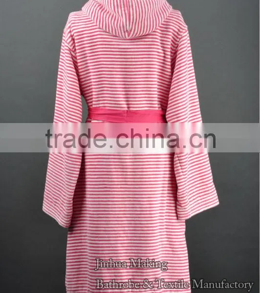 100% Cotton Cheap Velour w Hotel Bathrobe for Woman photo-3