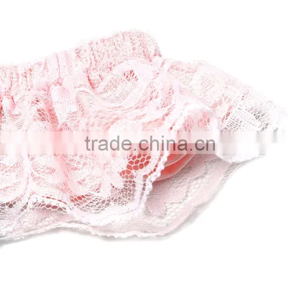 SALE!!! Novel Style Romper, Baby Girl's Cotton Romper With Lace Cap Sleeve Romper photo-3