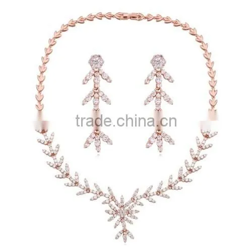 Dubai 18k Gold Jewellery Wholesale Charm Women Jewelry Cheap Jewelry Set For Wedding photo-2