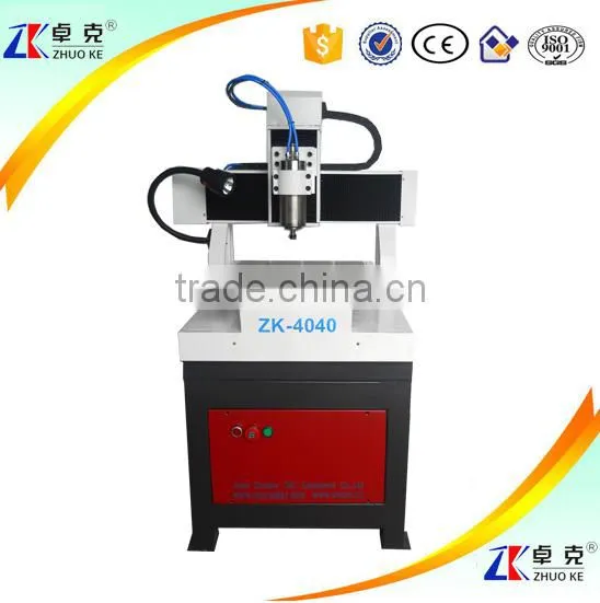 Mini PCB CNC Milling&Drilling Machine CNC Router ZK-4040 400*400MM With Ball Screw Transmission PCI NcStudio Controller photo-2