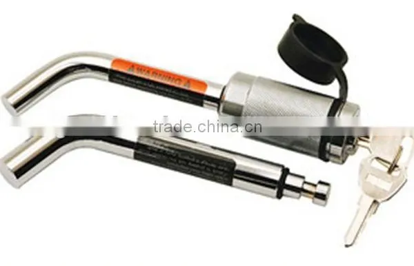 Receiver Lock Chrome Plated Finish Safety Locking Mechanism Lock Dual Bent Pin Receiver Lock A2001 photo-2