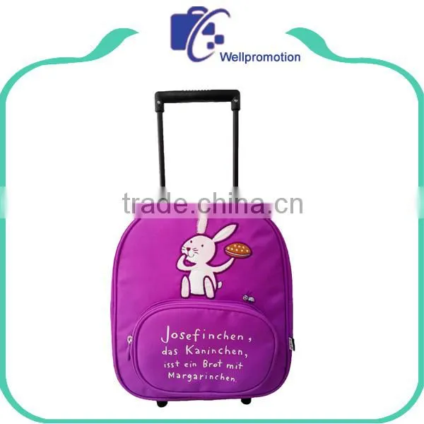 Wellpromotion colorful kids school trolley bag for girls                        
                                                Quality Choice