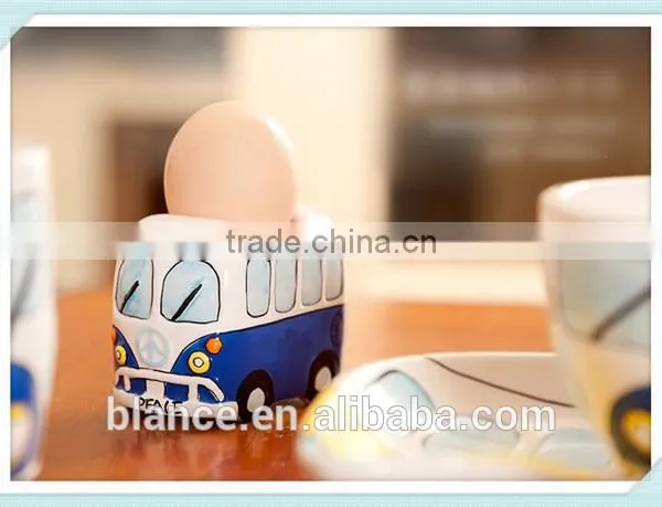 Camper Van VW Design Dinner Set Ceramic Bus Shape Salt and Pepper Sets photo-3