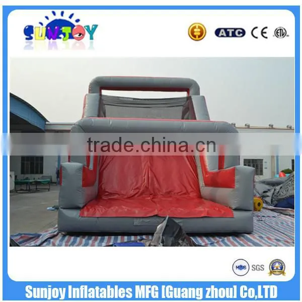 Outdoor Adult Xtreme Rush Inflatable Obstacle Course / Castle Slide With Climbing Wall photo-3