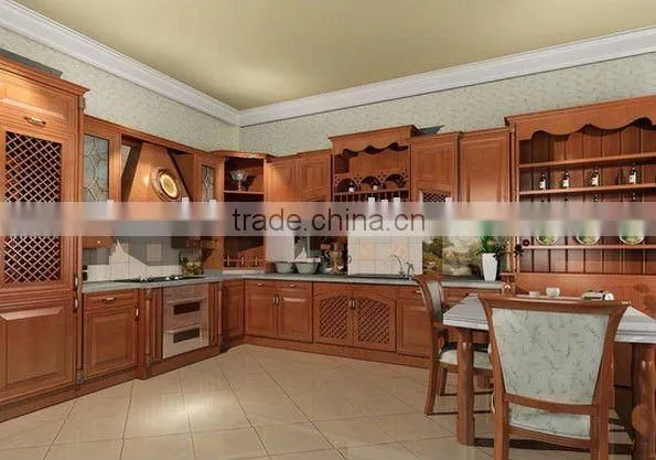 Solid wood kitchen cabinet