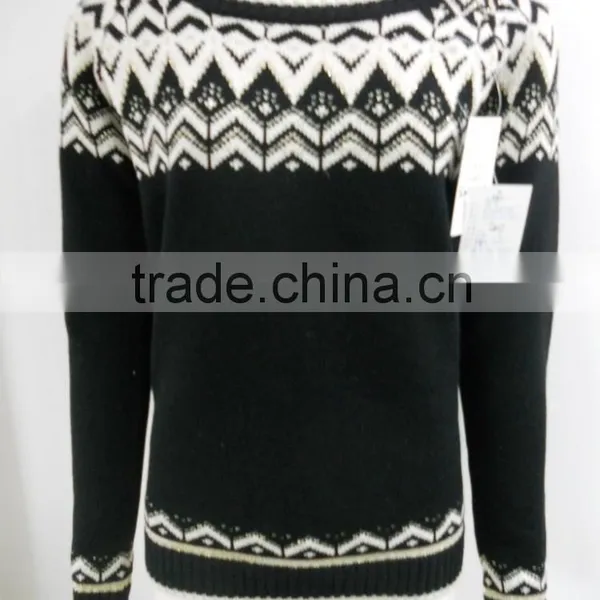 Ladies' Sweater With Jacquard Pattern photo-2