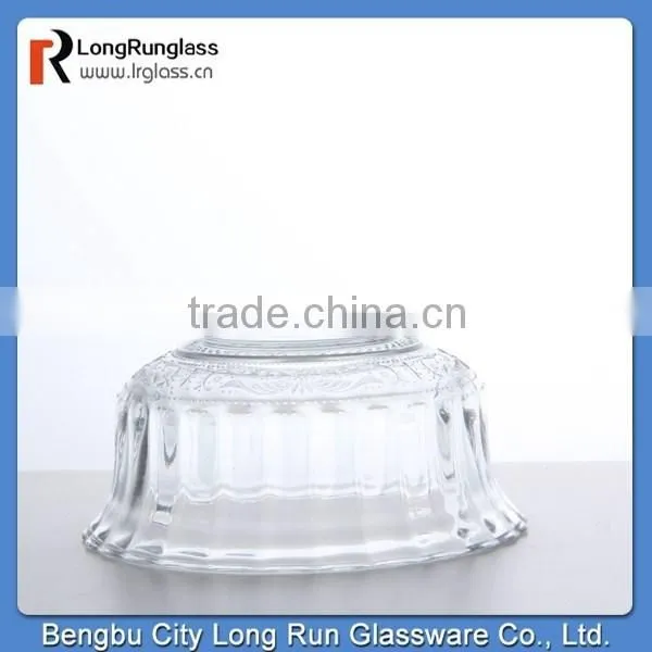 Longrun Elegant Crystal Cover Carved Glass Bowl 2015 New Product photo-2