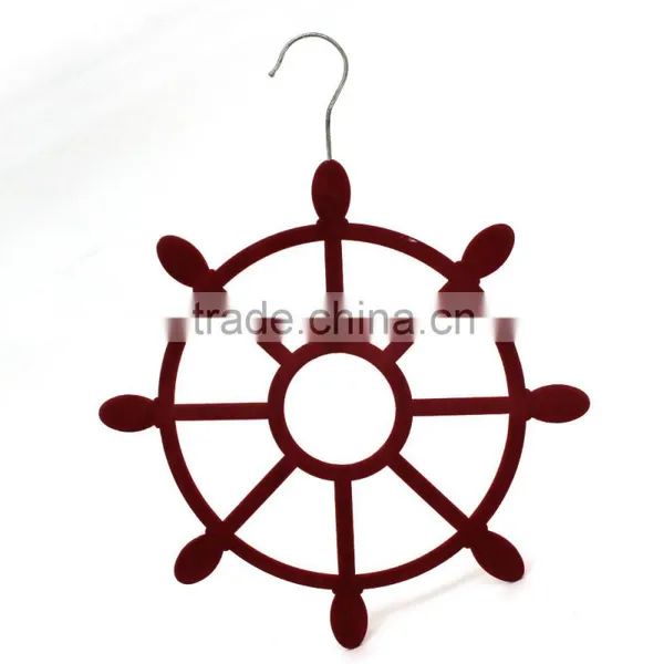 Cheap Wholesale Velvet Tie Hanger, Multifunctional Flocked Scarves Hanger photo-3