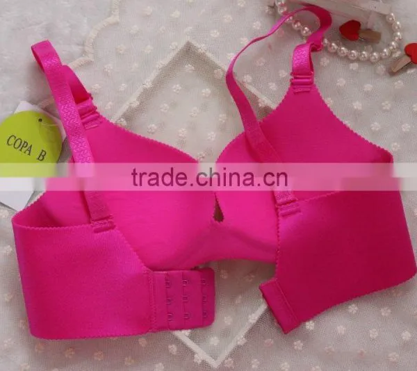 Hot Siliver Pink One Piece Seamless Bra photo-2