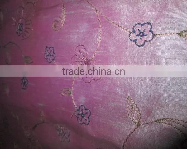PINK SILK EMBRODARY FABRIC photo-2