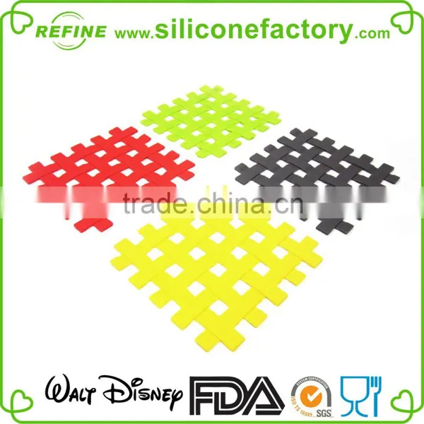 100% Food-grade Heat-resistence Hollow Silicone Mesh Mat photo-5