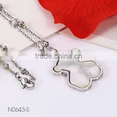 New Modern Model Vogue Bear Pendant Silver Chain Fascinating Necklace photo-3