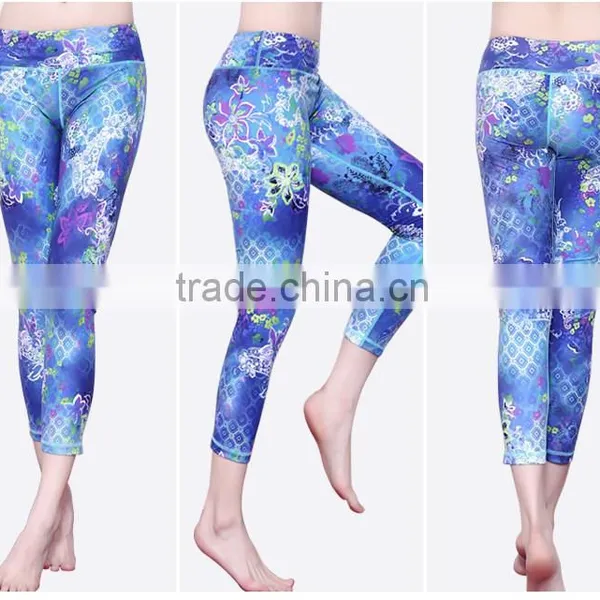 Custom Sublimation Printed Yoga Leggings Wholesale photo-2