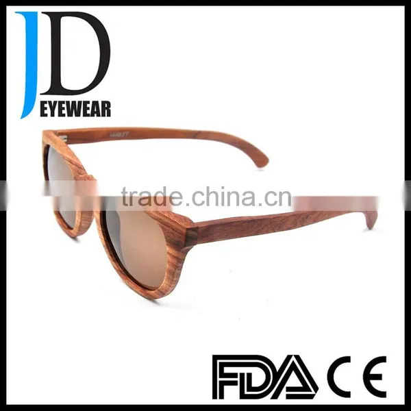 High Quality Cat.3 UV400 OEM Skateboard Wood Sunglasses photo-2