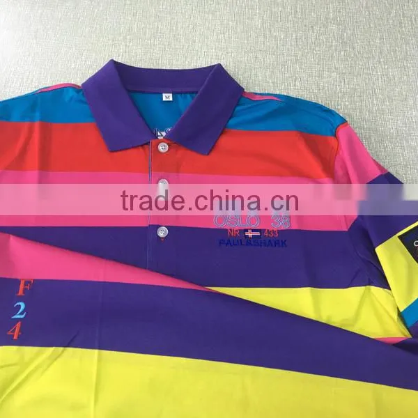 100%cotton Yarn Dyed Jersey Double Mercerized Cotton T-shirt photo-2