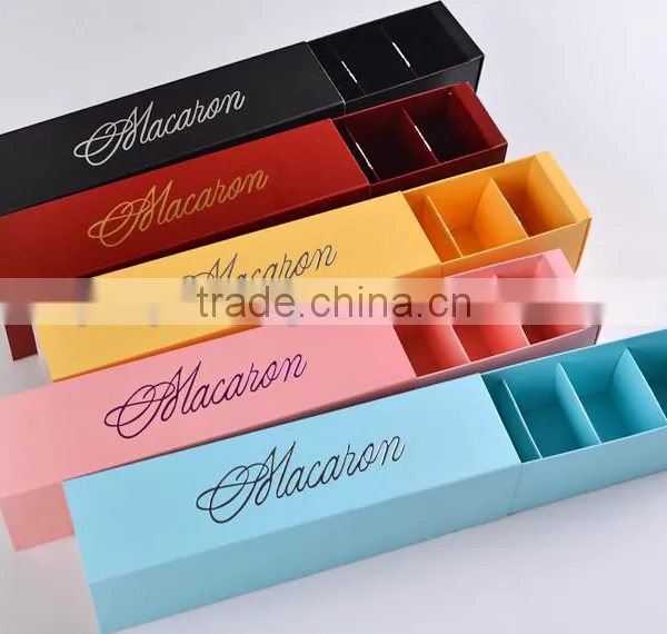 Drawer Shape Custom Paper Packing Macaron Box photo-3