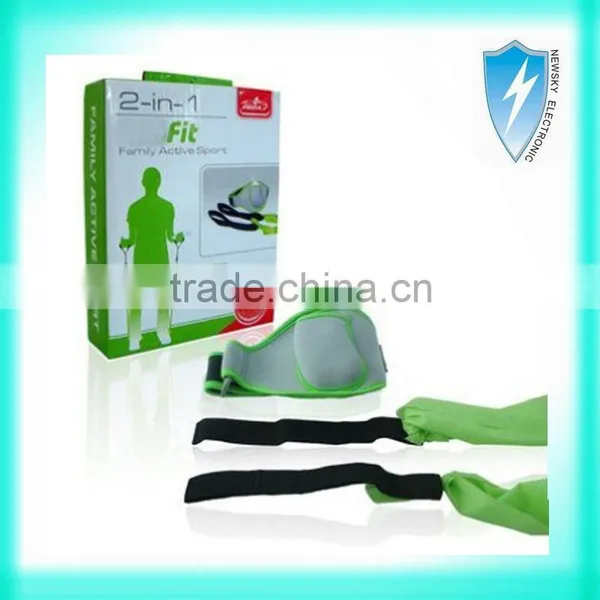 accessories for Wii 2 in1 EV active sports pack(leg strap+resistance band)
