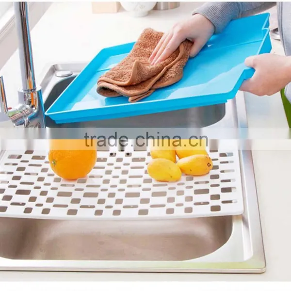 Multifunction Colorful Hallow Drain Custom Kitchen Cheap Plastic Tray photo-4
