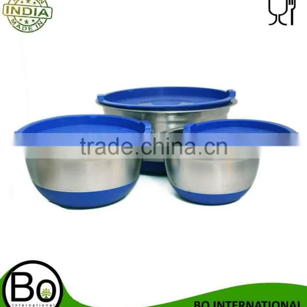 4pcs Stainless Steel Mixing Bowl Set With Measuring Scale photo-4