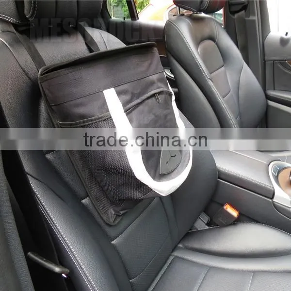 Car Garbage Can With Removable Liner Auto Trash Bag Car Storage Bag photo-2