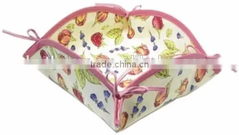 Rectangle Folding Washable Woven Fabric Baking Bread Basket photo-5