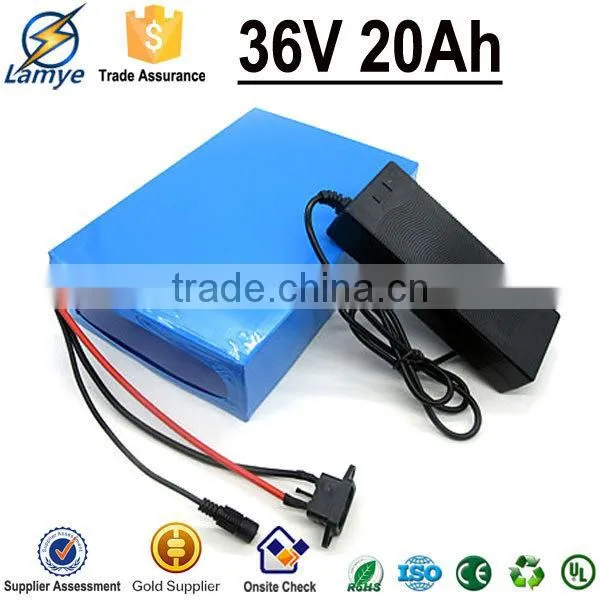 Electric Bicycle 36v 20Ah Rechargeable Electric Bicycle Battery Pack Alu Cased photo-3