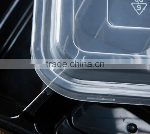 Plastic Takeaway Microwave pp Biodegradable Tableware 5 Compartments Food Container photo-6
