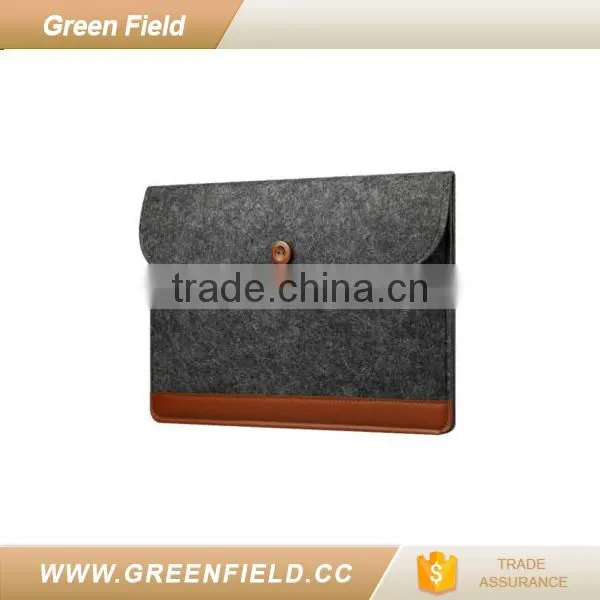 Green Field Dark Grey Felt Bag Laptop Sleeve Bag photo-3